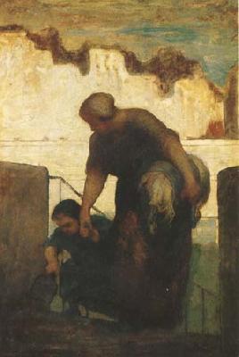 Honore  Daumier The Washerwoman (mk09)